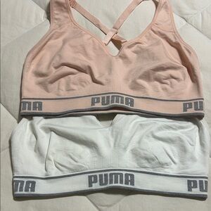 PUMA Sports Bras - Peach and White